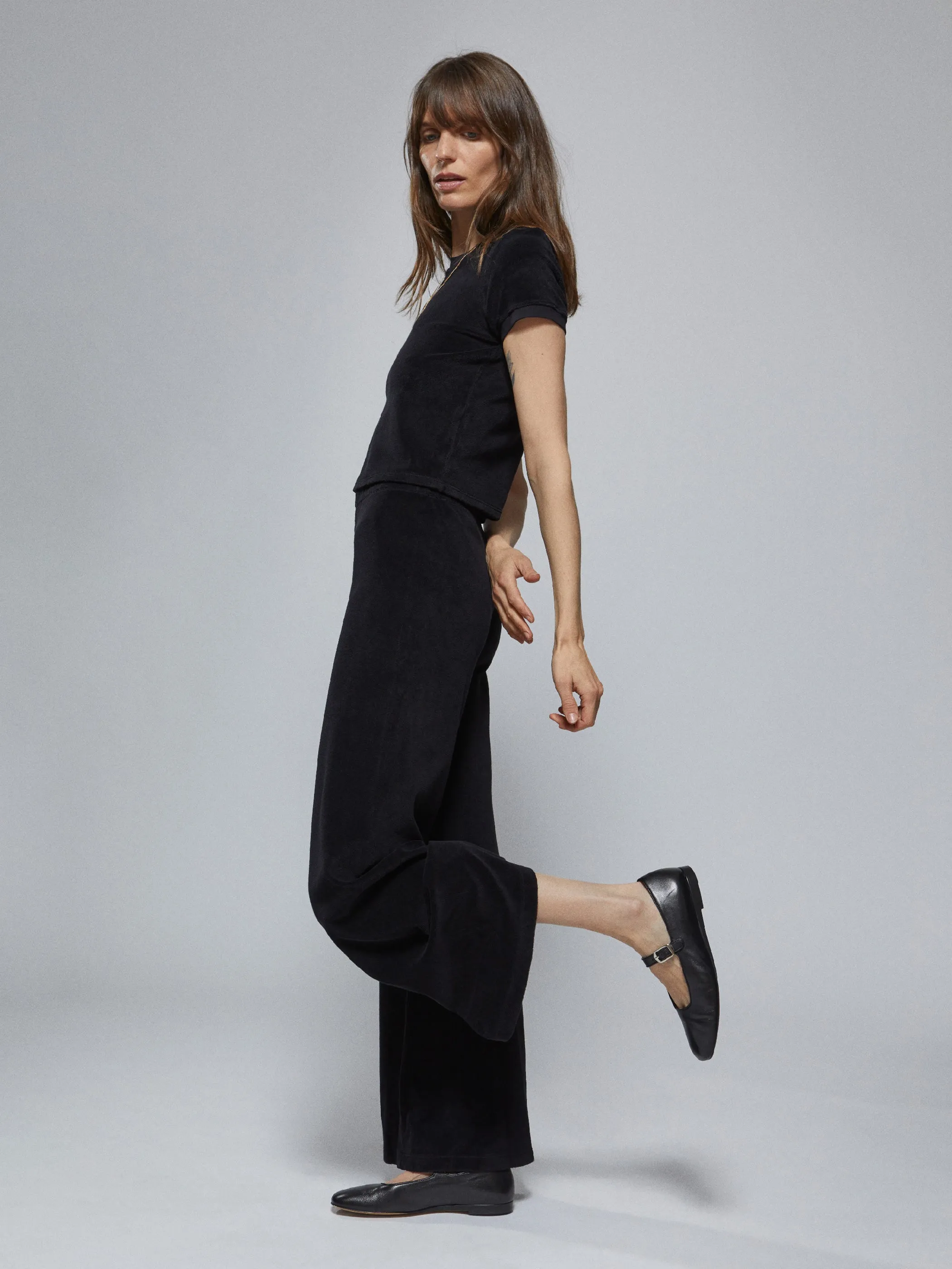 The Zephyra Flare Pants in Terry