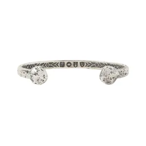 Thin Destressed Cuff Bracelet