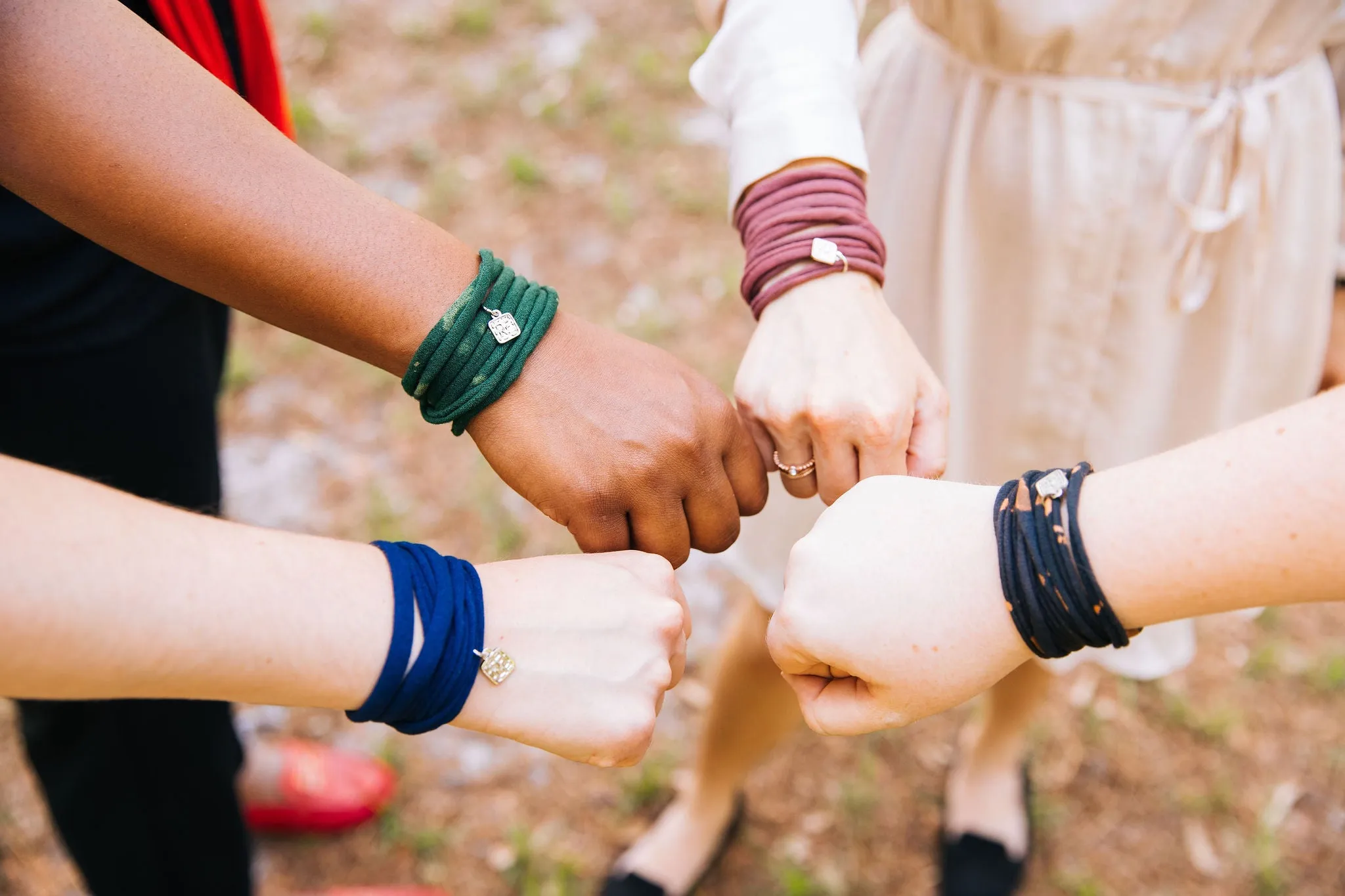 Threads for Hope Bracelet / Navy Blue