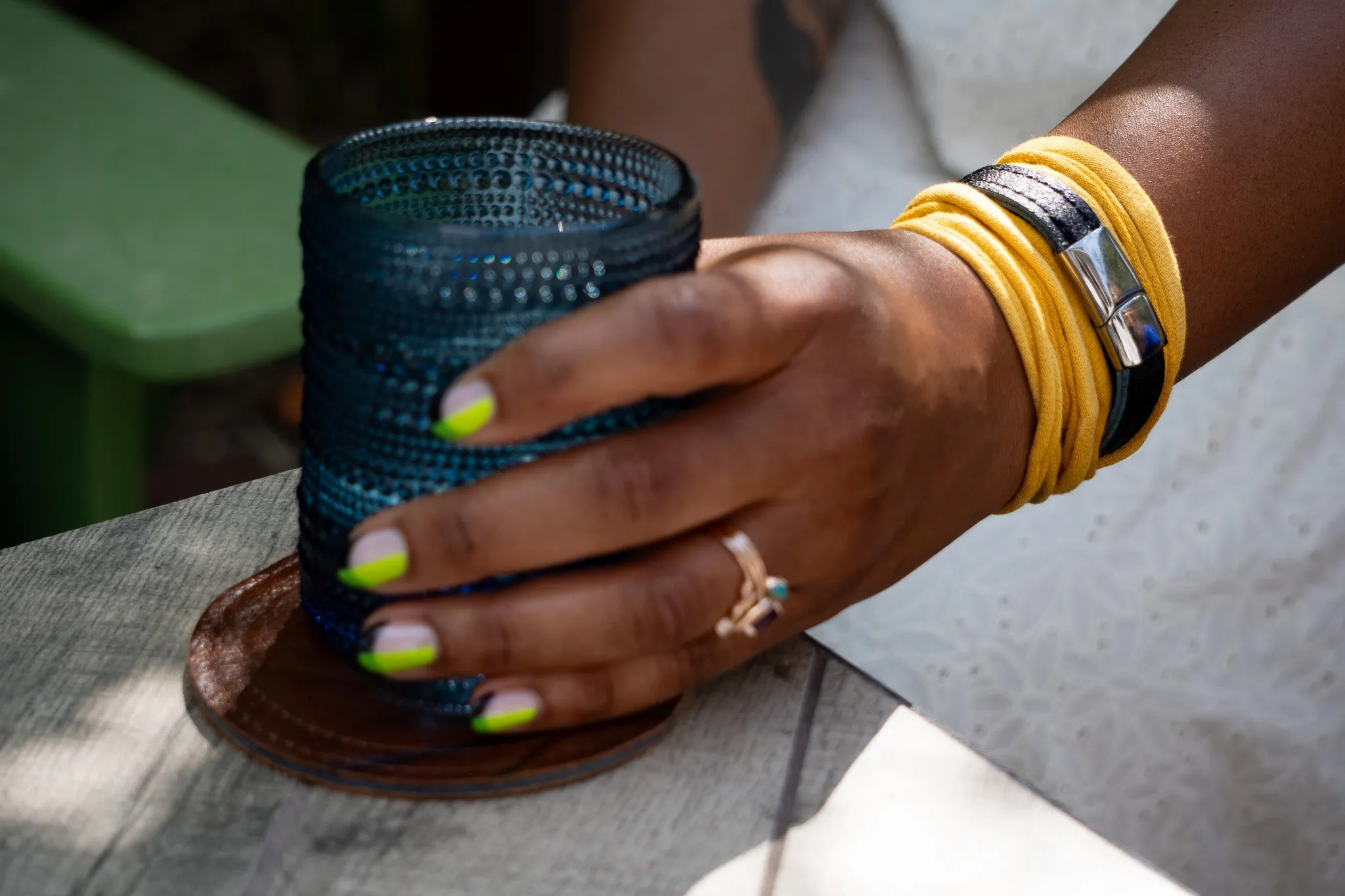 Threads for Hope Bracelet / Navy Blue