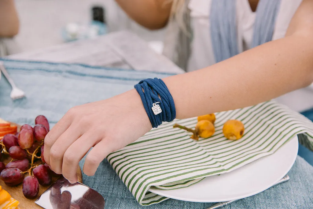 Threads for Hope Bracelet / Navy Blue