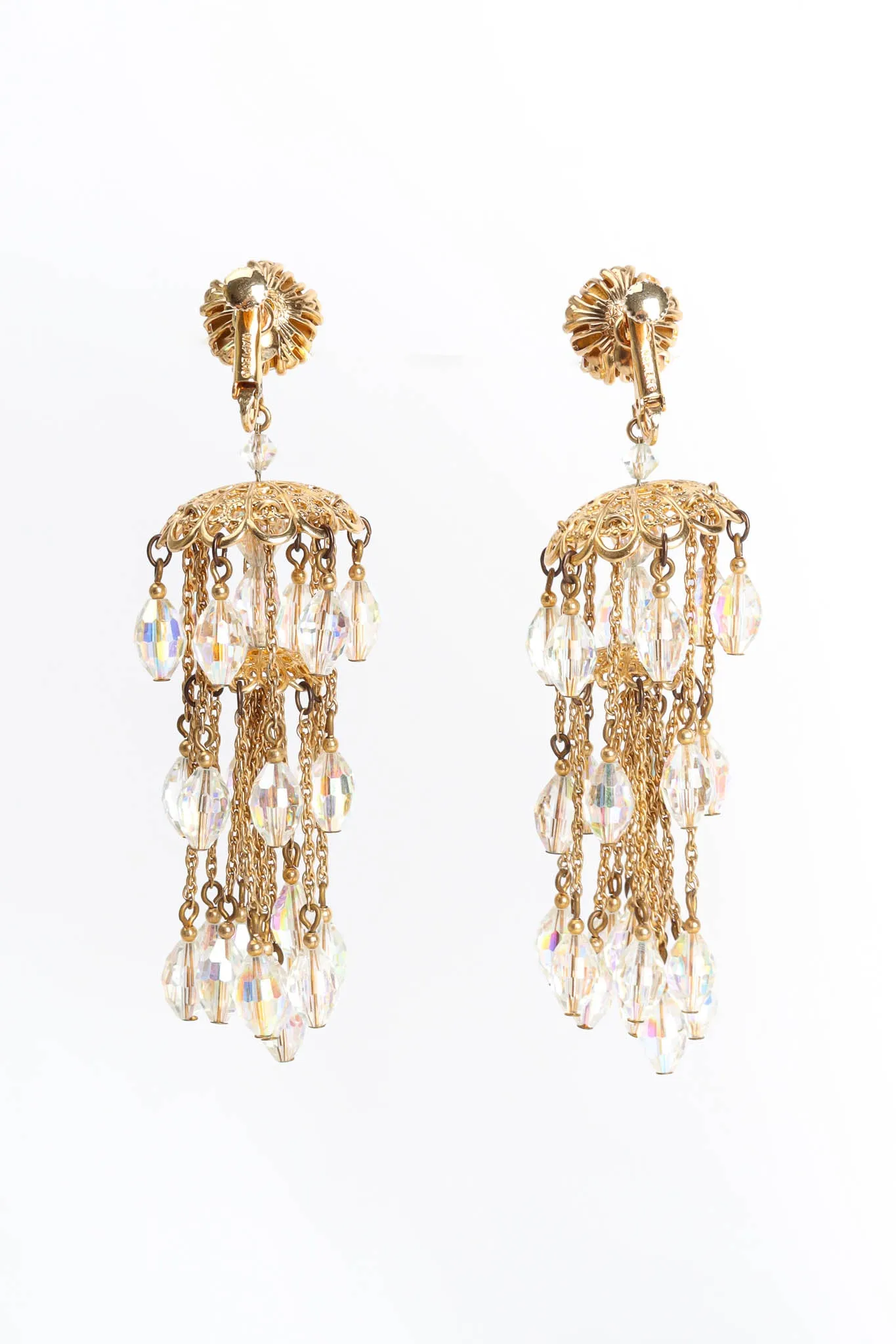 Tiered Crystal Chandelier Earrings