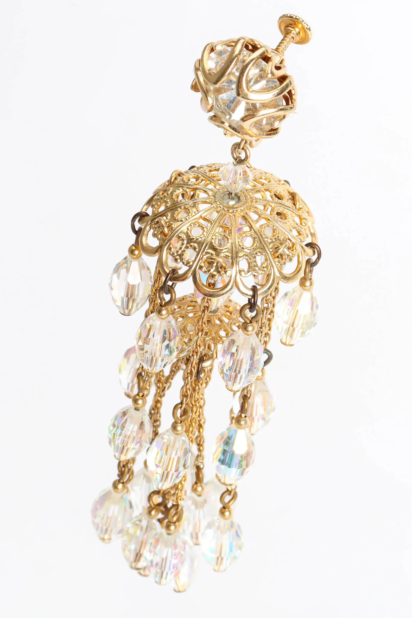 Tiered Crystal Chandelier Earrings