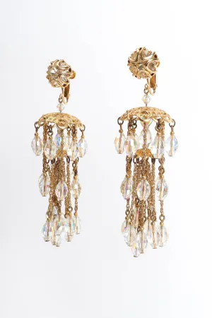 Tiered Crystal Chandelier Earrings