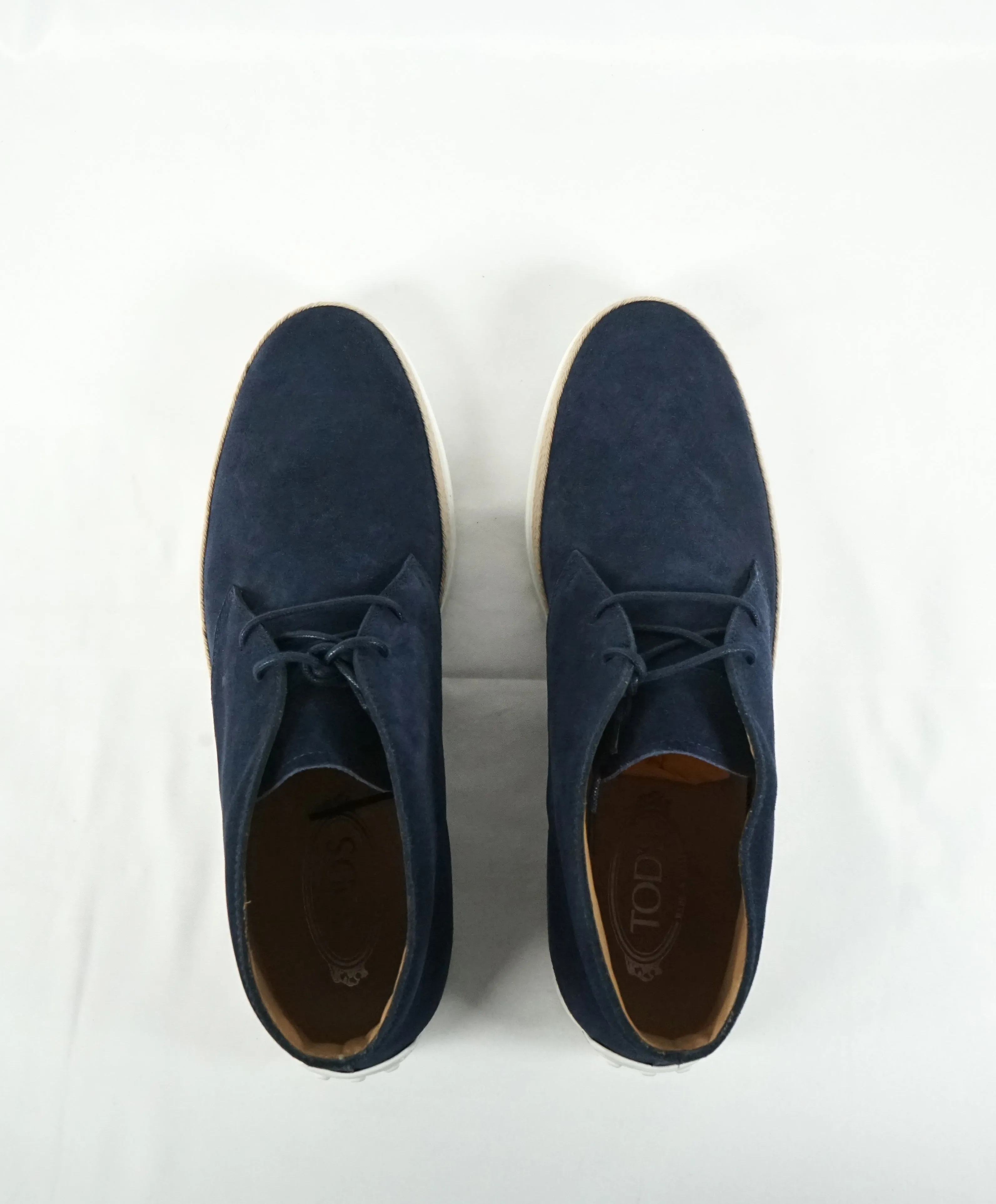 TOD’S - Navy Suede Espadrille Ankle Chukka Boot - 11