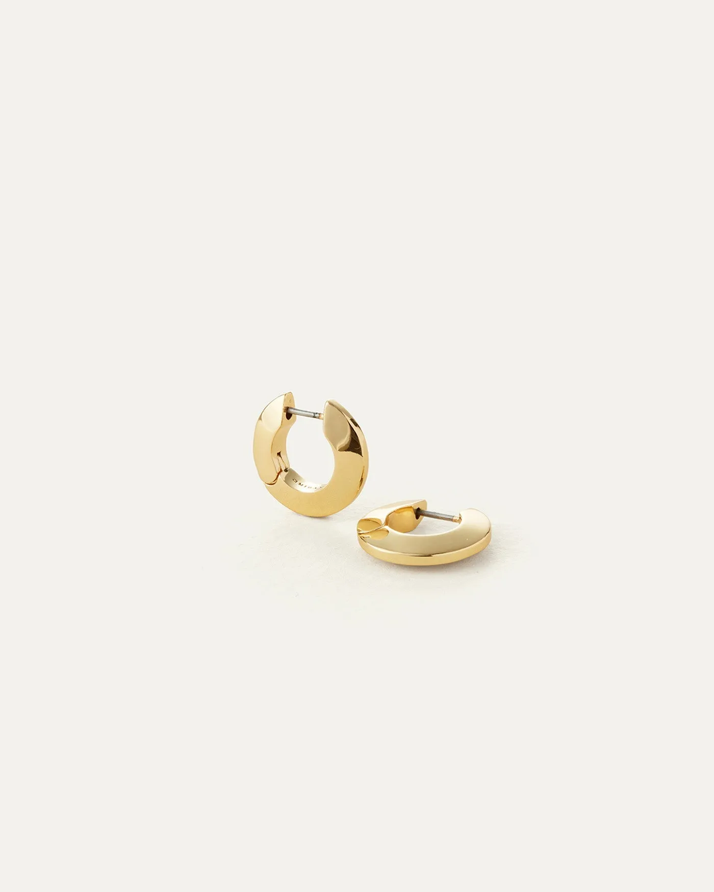 Toni Hinged Hoops Small | Gold