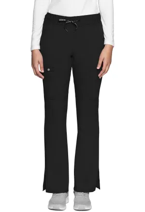 Touch MC007 Natural Rise Drawstring Flare Leg Pants Black