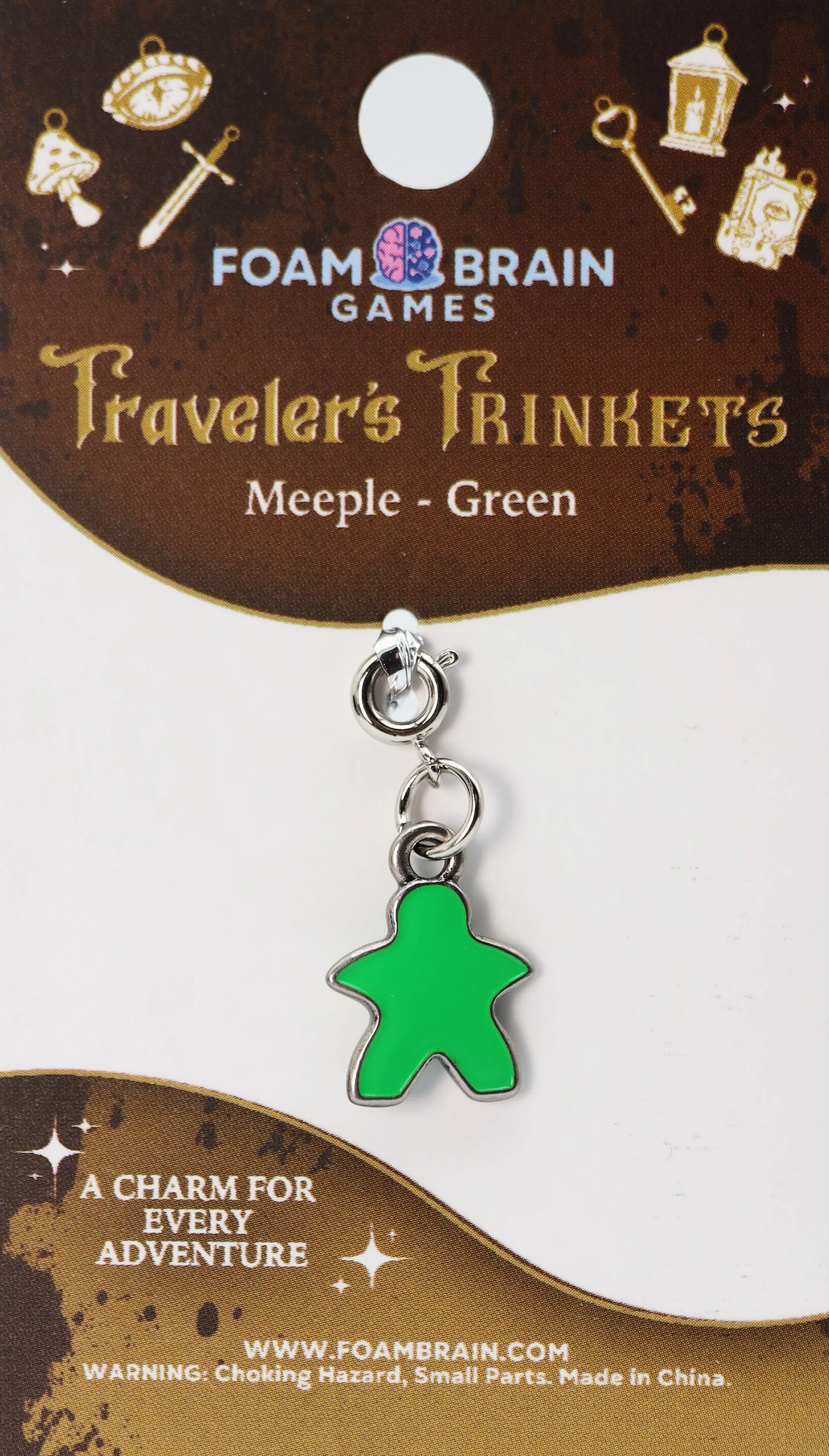 Traveler's Trinkets: Meeple - Green Charm