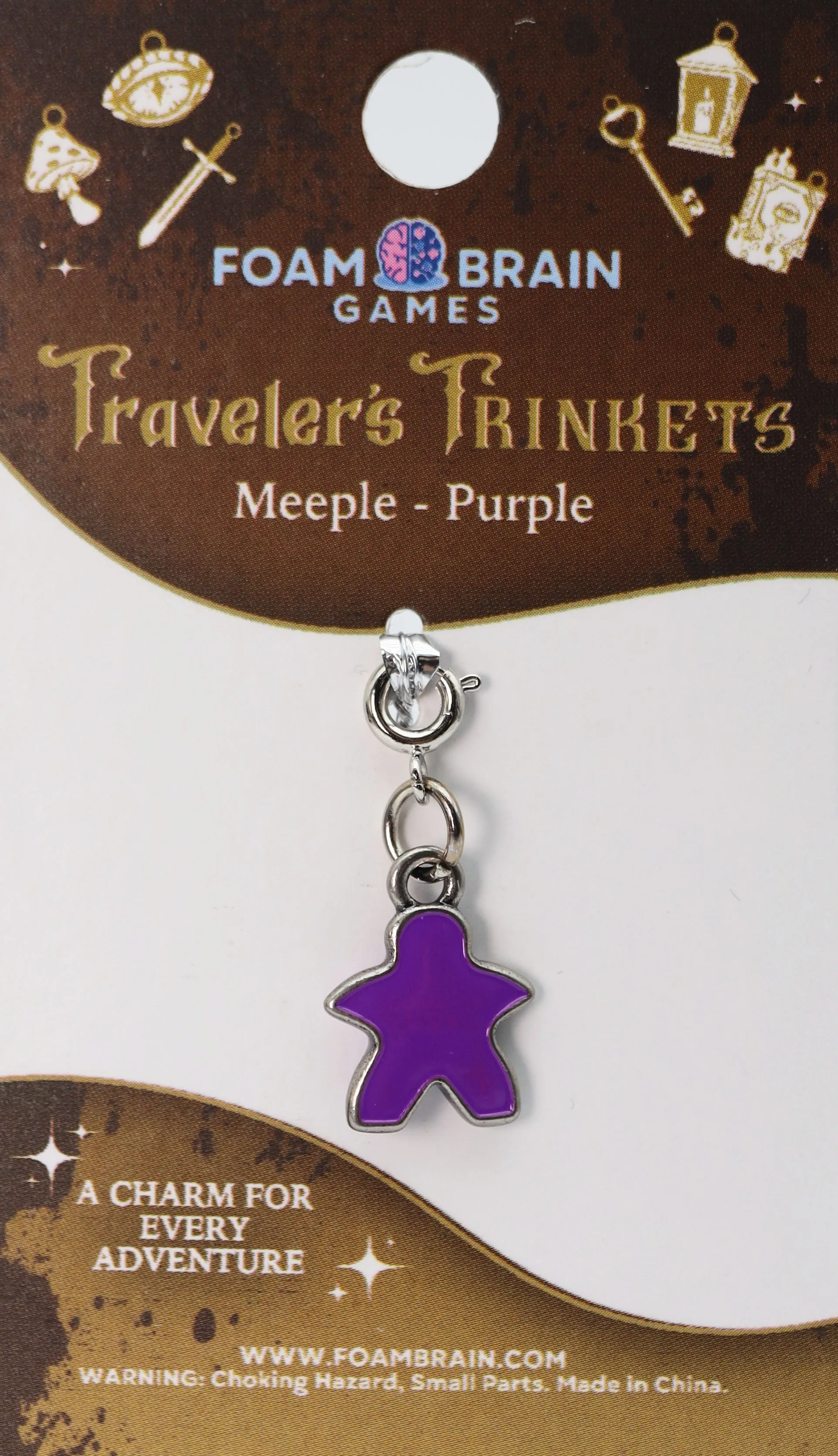 Traveler's Trinkets: Meeple - Purple Charm