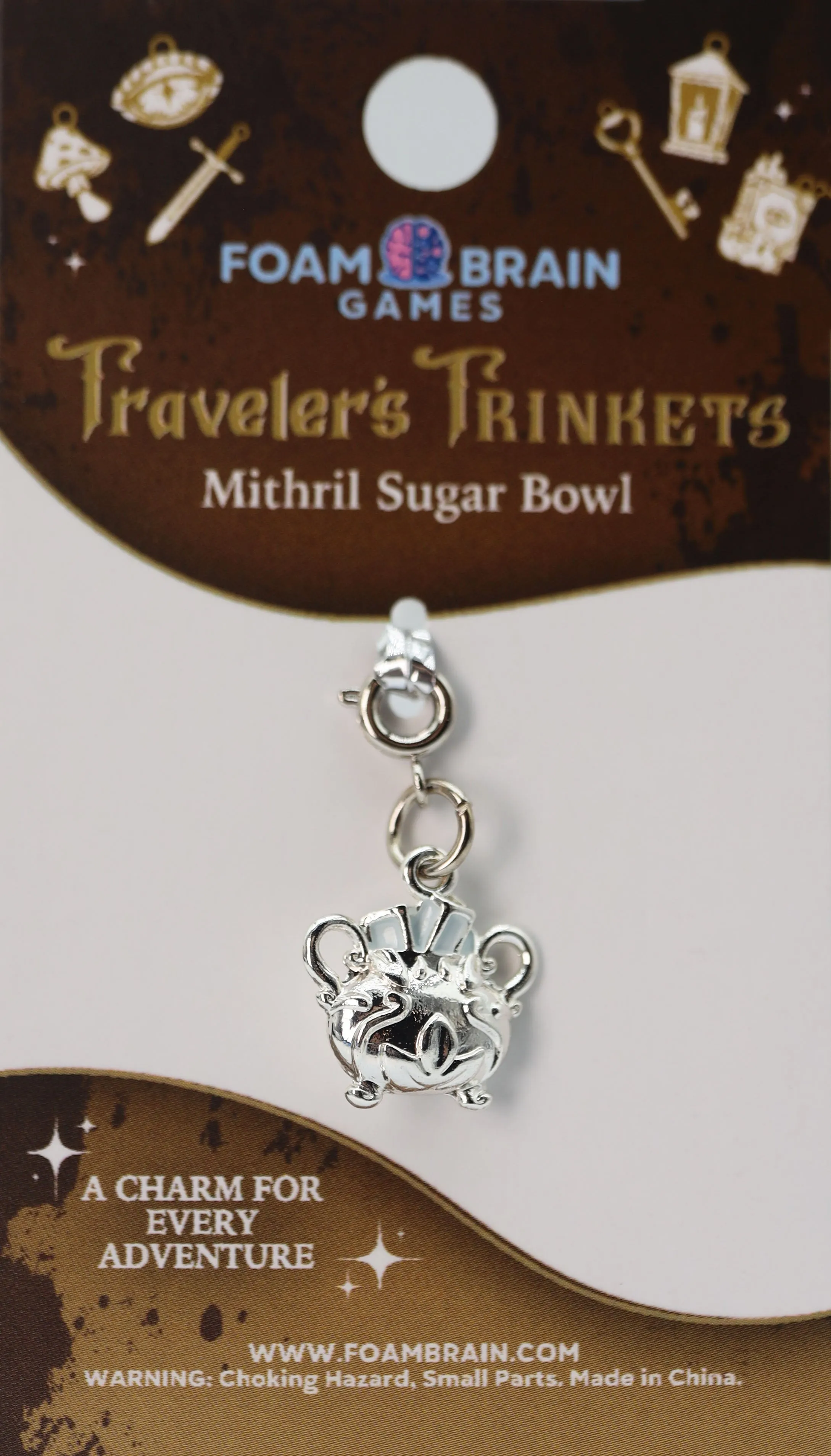 Traveler's Trinkets: Mithril Sugar Bowl Charm