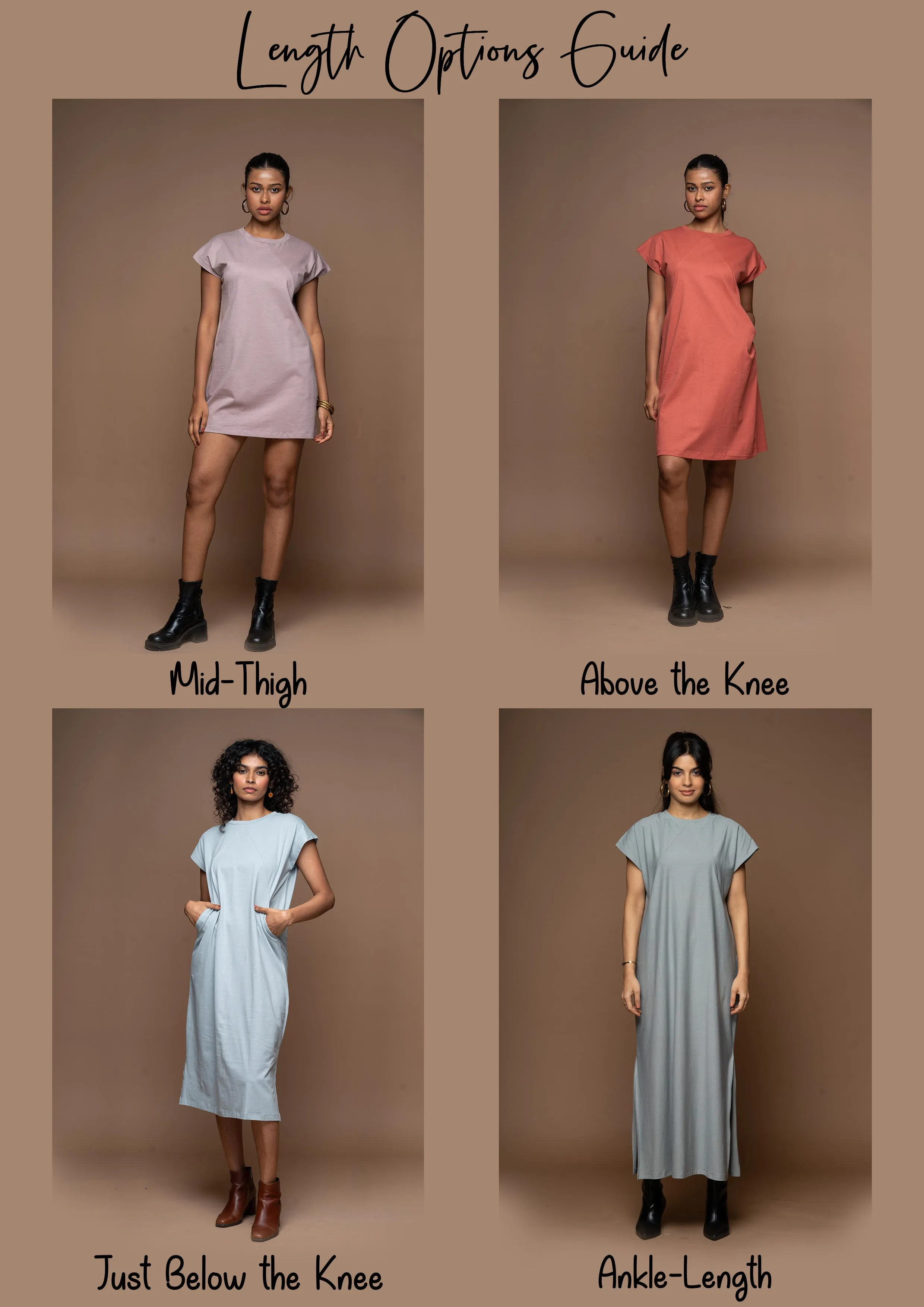 Tri-Cut Comfort Jersey Dress - Antique White