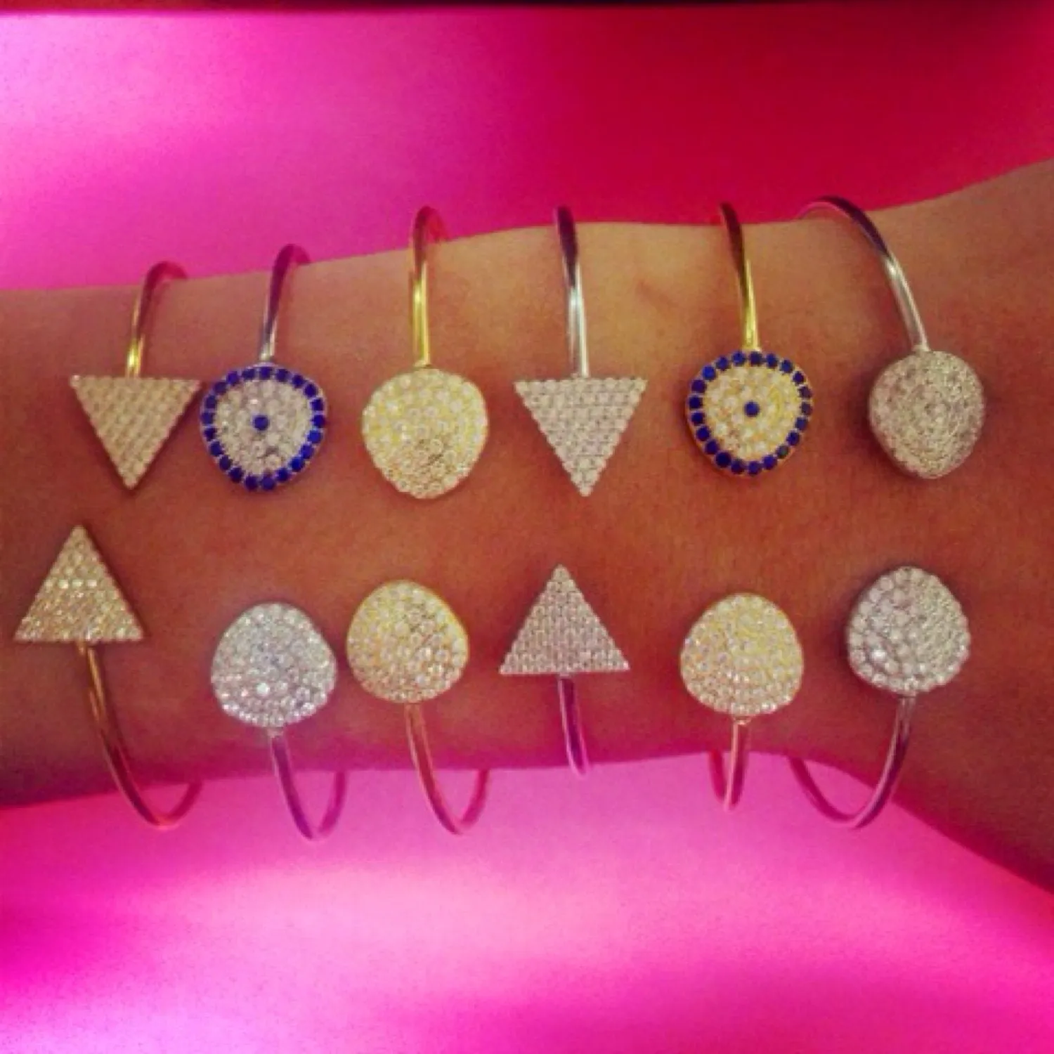 Triangle Disc Bangle