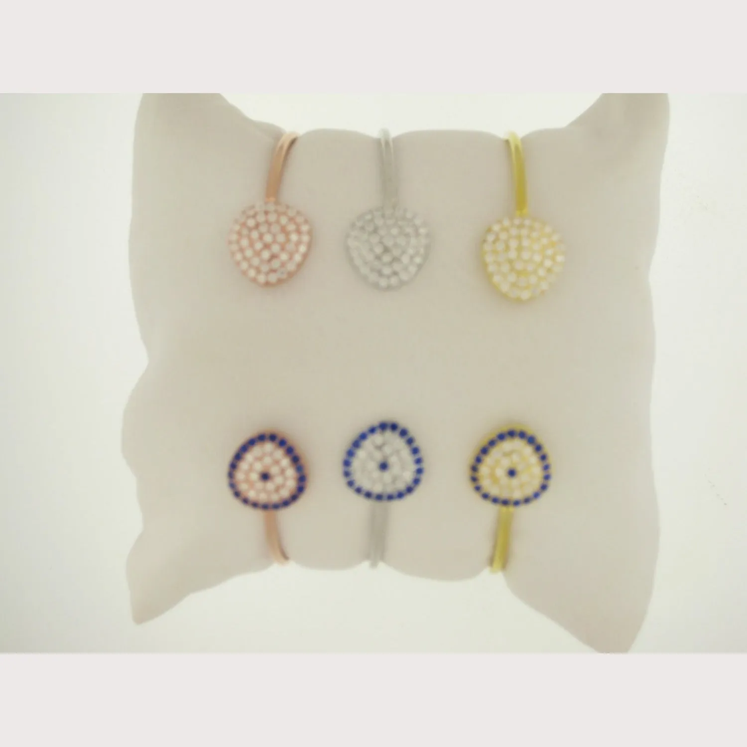 Triangle Evil Eye Bangle
