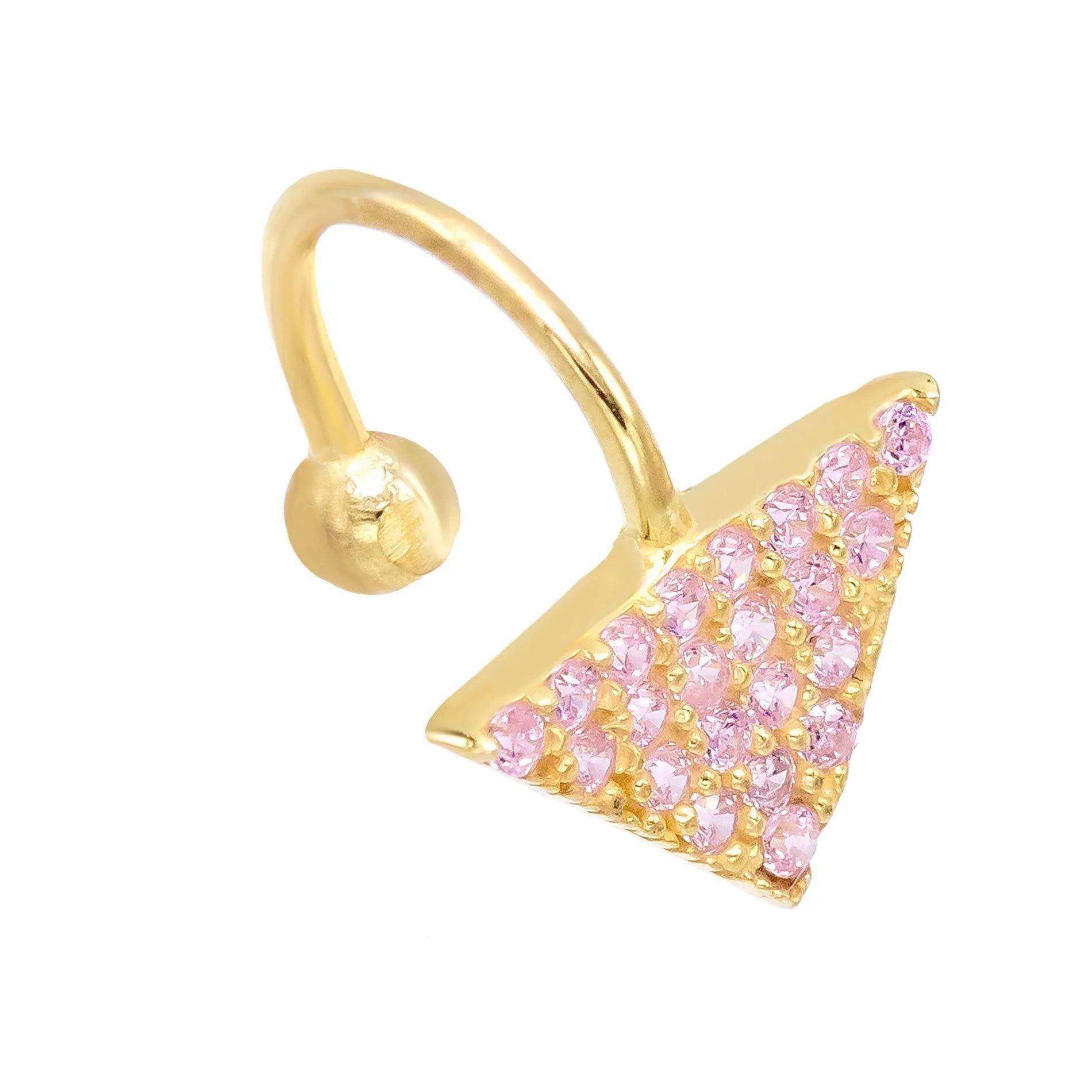 Triangle Stone Ear Cuff