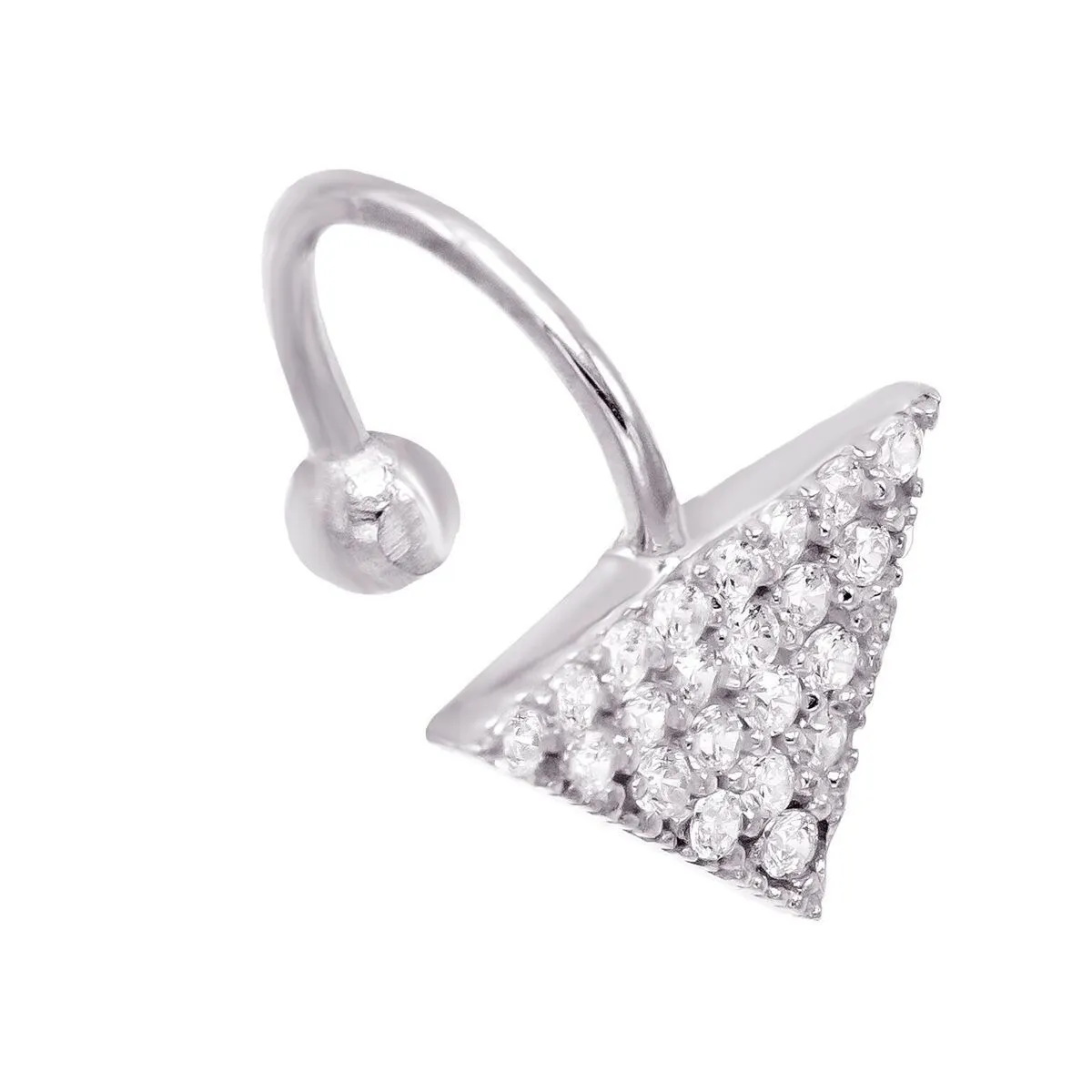 Triangle Stone Ear Cuff