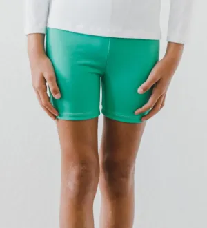 Tropical Green Twirl Shorts