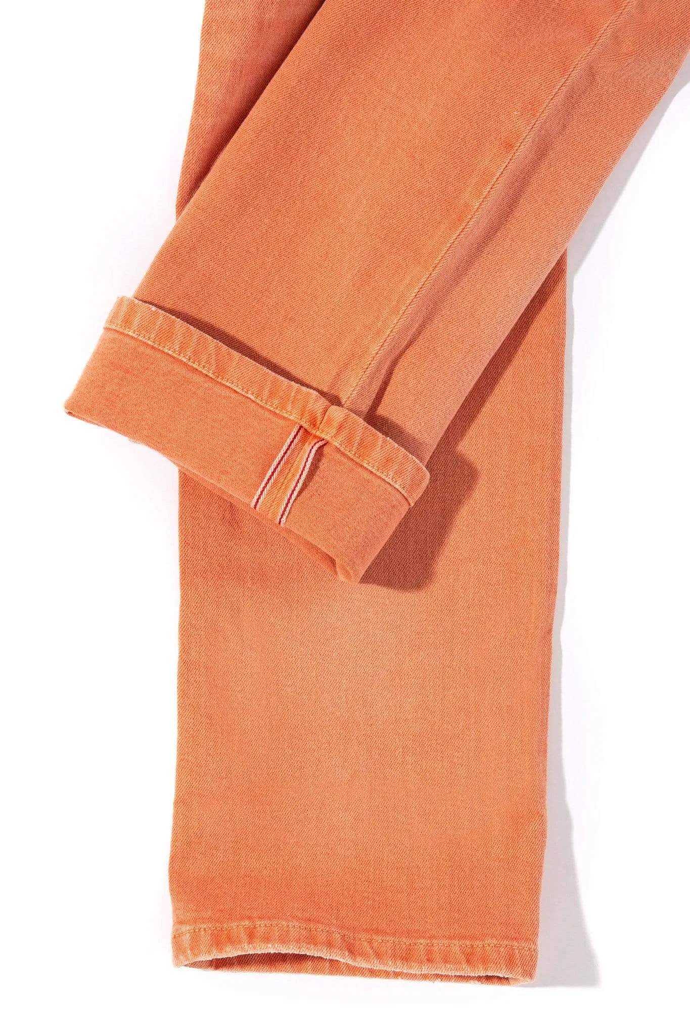 Tucson Selvedge Denim In Tangerine