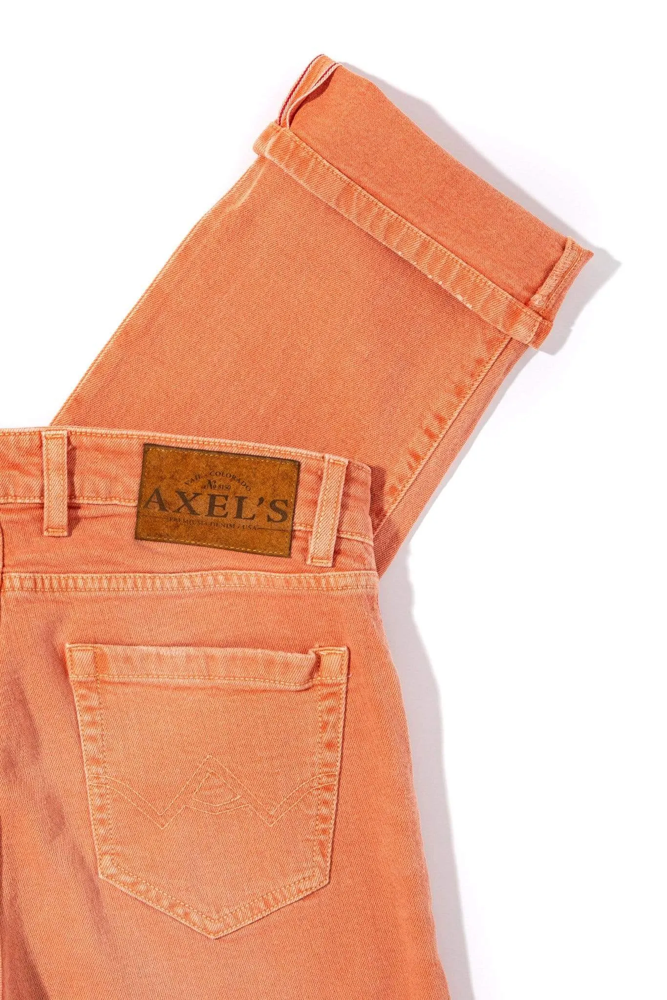 Tucson Selvedge Denim In Tangerine