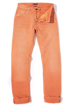 Tucson Selvedge Denim In Tangerine