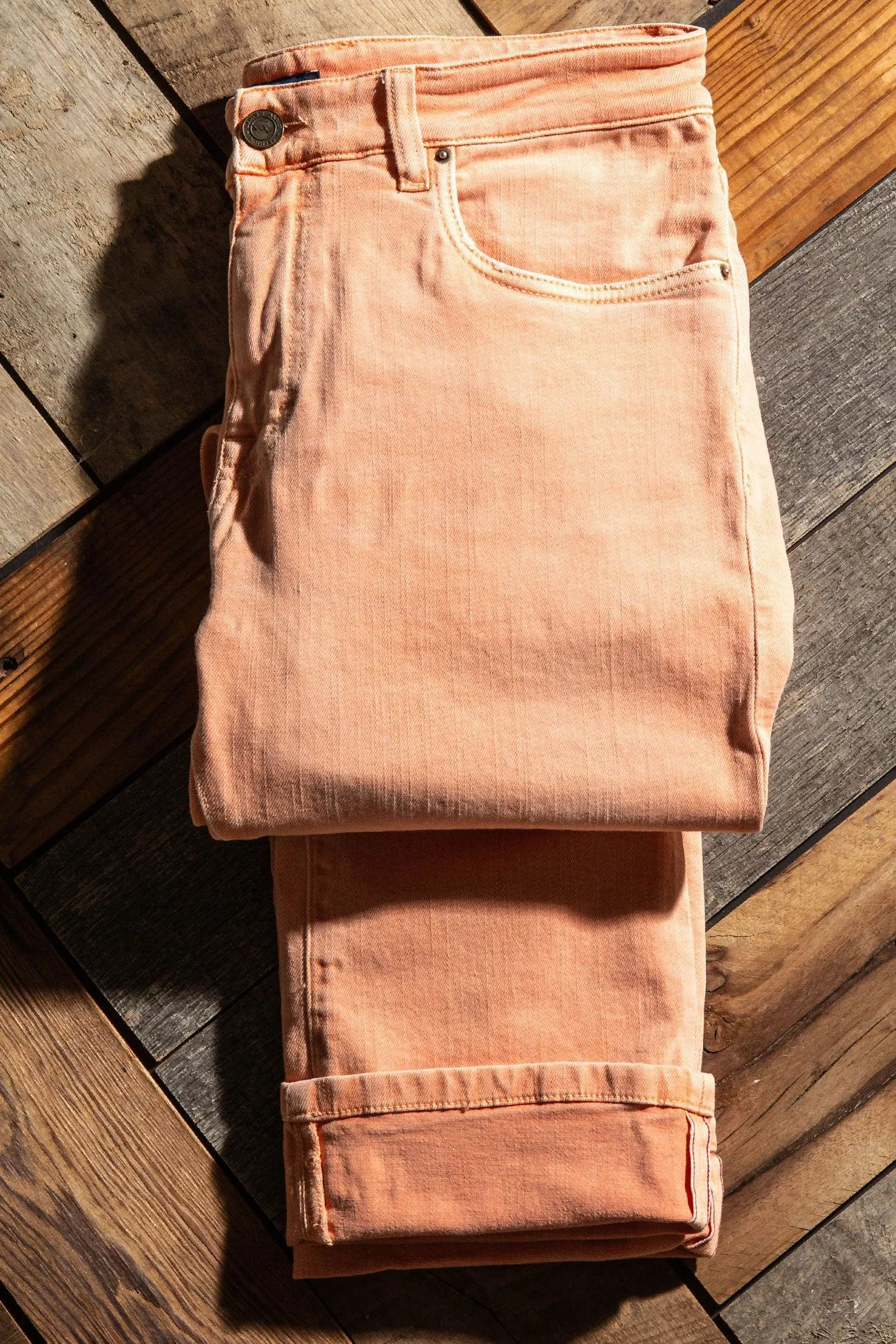 Tucson Selvedge Denim In Tangerine