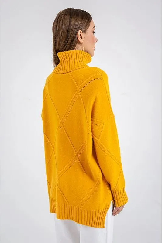 Turtle Neck Loose Long Sleeve Sweater