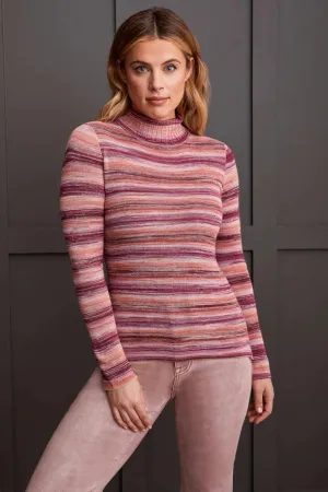 Turtle Neck Sweater in Port Wine