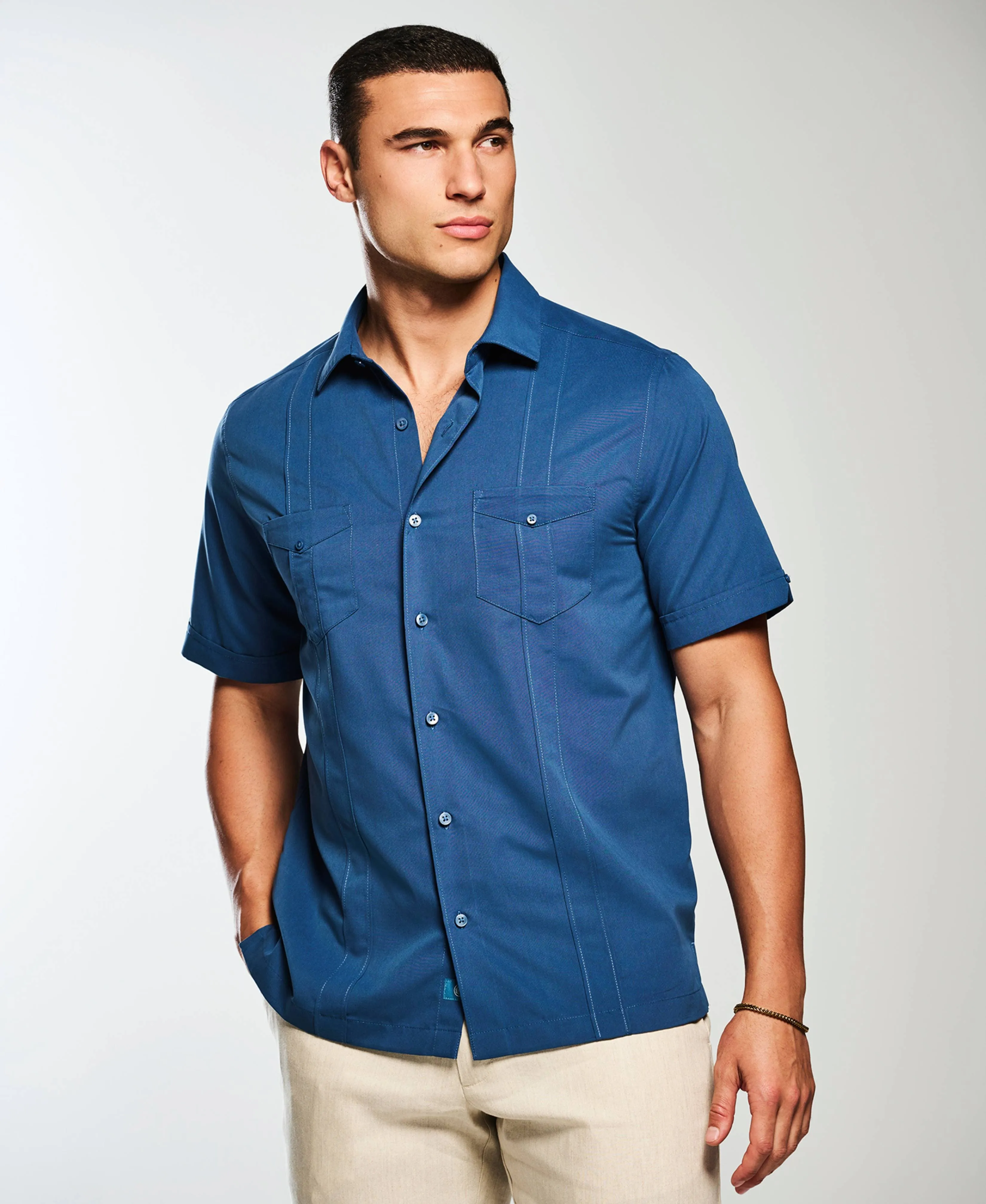 Two-Pocket Double Pintuck Shirt