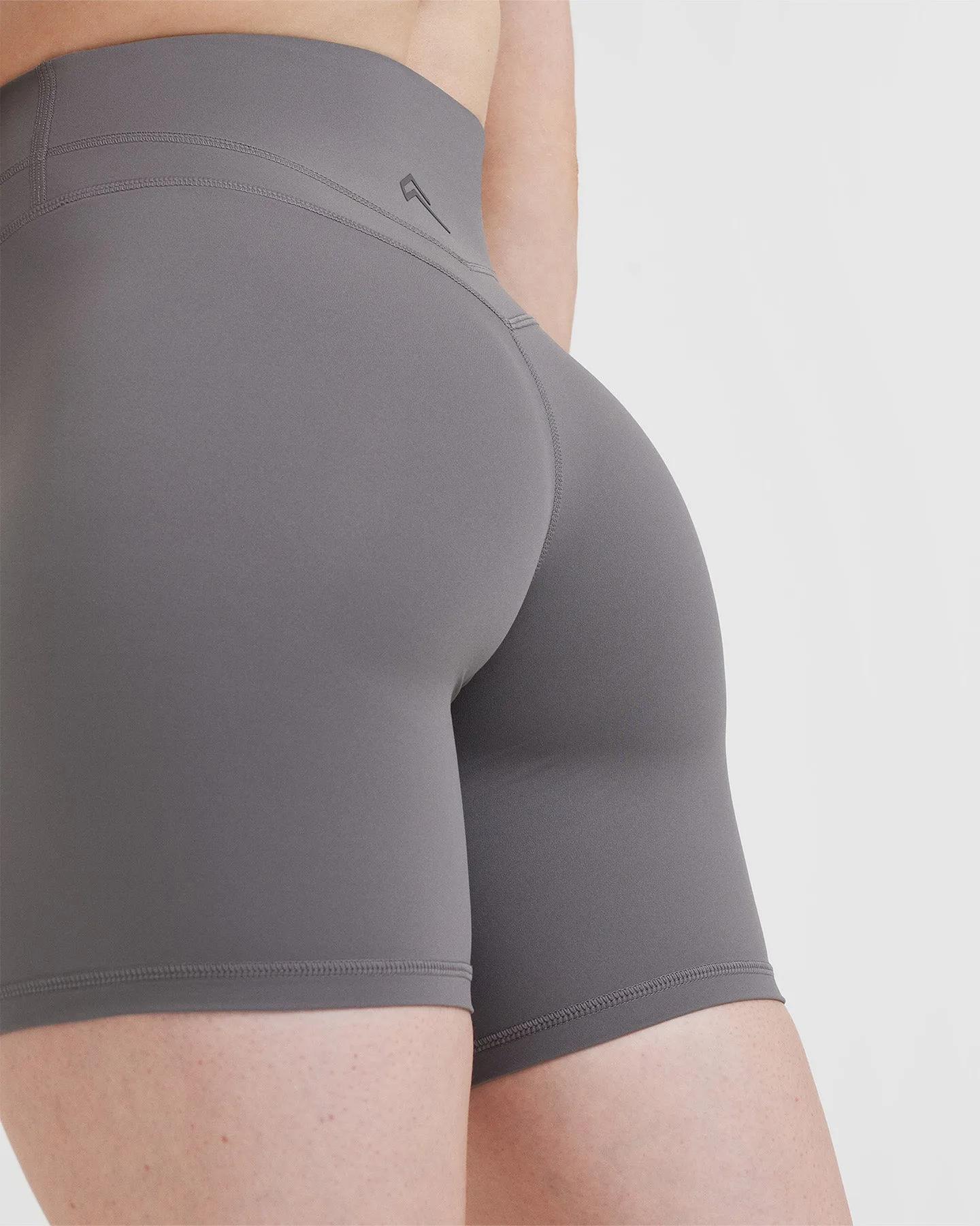 Unified High Waisted Shorts 6" | Ash Grey