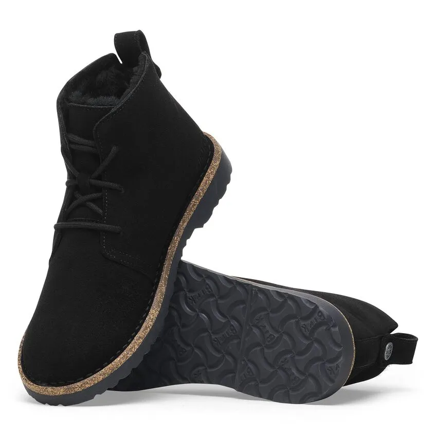 Uppsala Mid Women - Black Suede Shearling||Uppsala Mid pour femmes - Suède fourrure noir