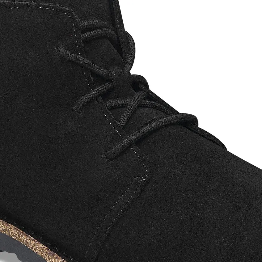 Uppsala Mid Women - Black Suede Shearling||Uppsala Mid pour femmes - Suède fourrure noir