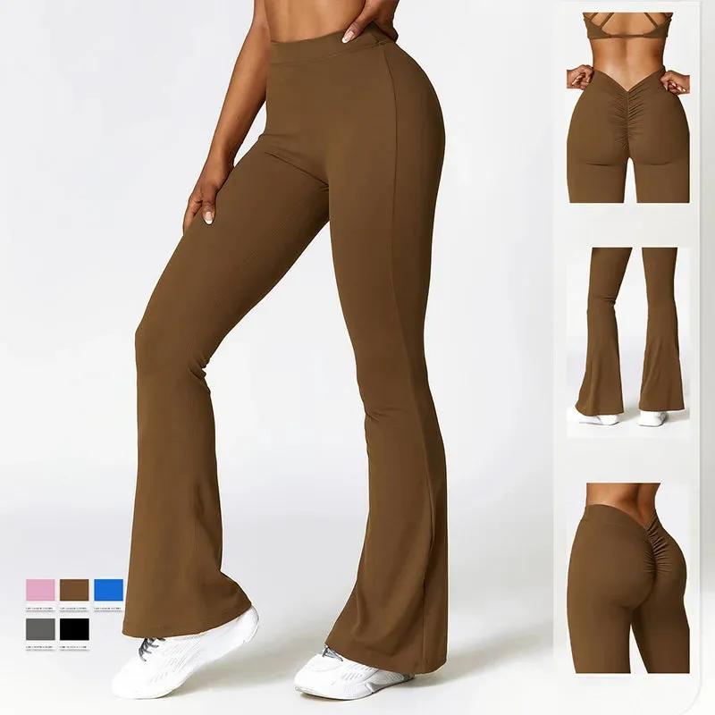 V backed Flare Leggings
