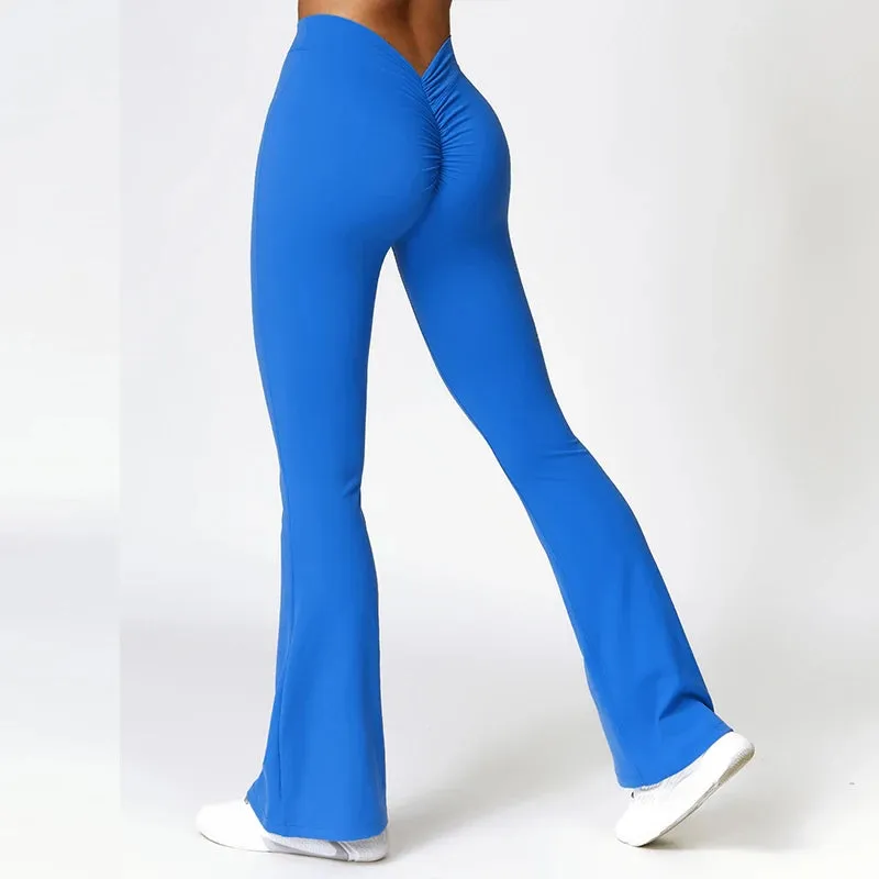 V backed Flare Leggings