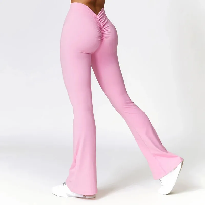 V backed Flare Leggings