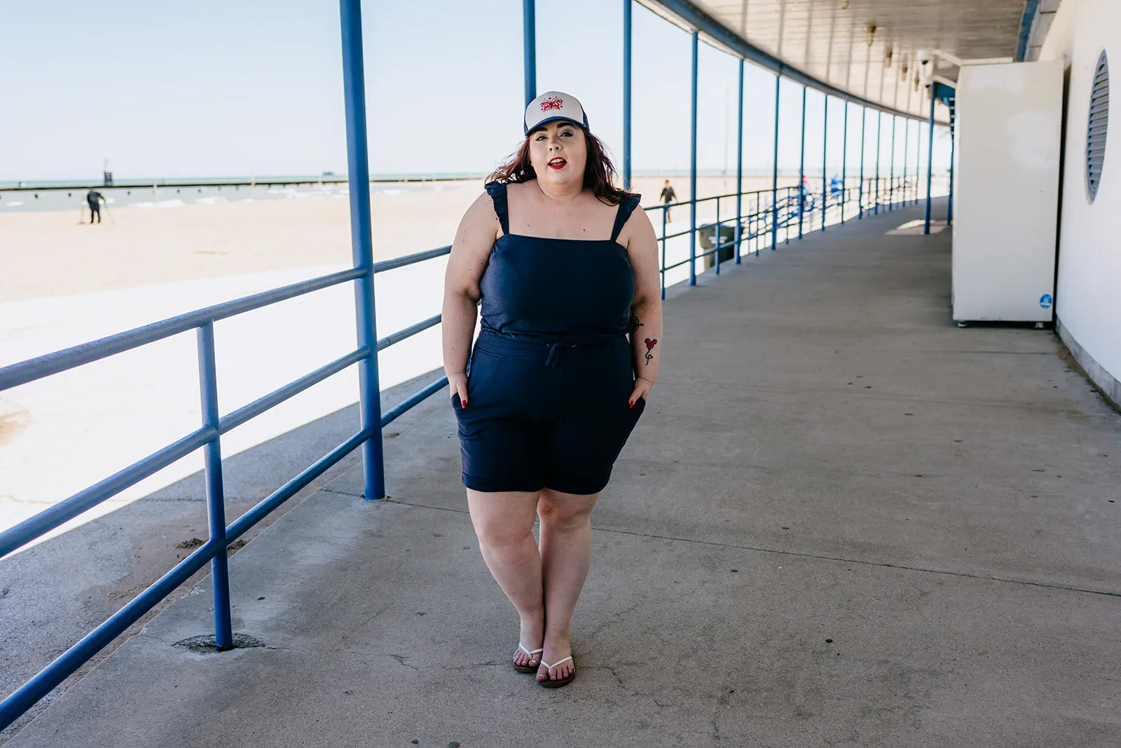 vada winter gym short in navy