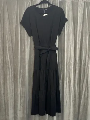 Veronica Beard Black Cotton T Shirt with Maxi Dress