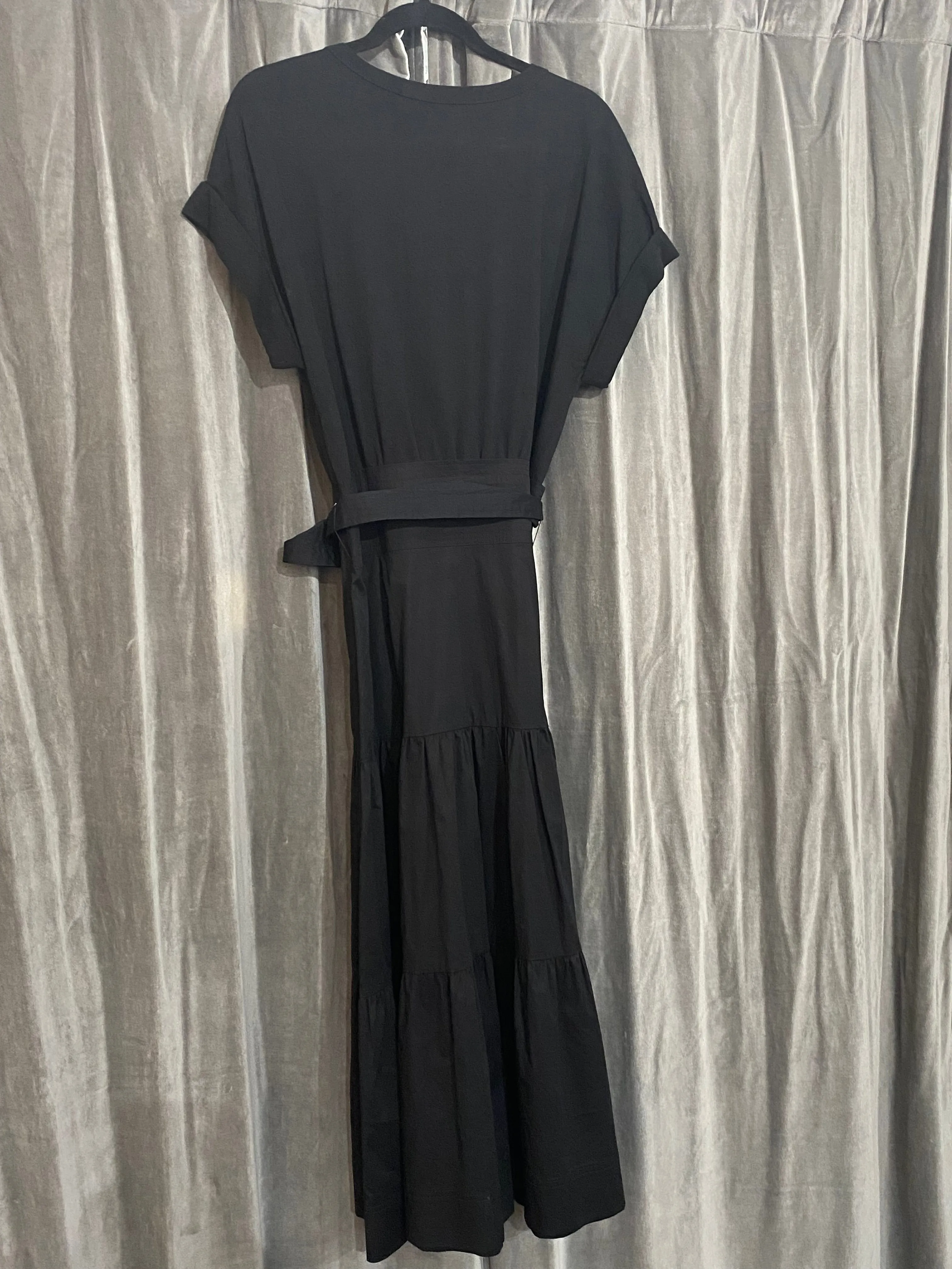 Veronica Beard Black Cotton T Shirt with Maxi Dress