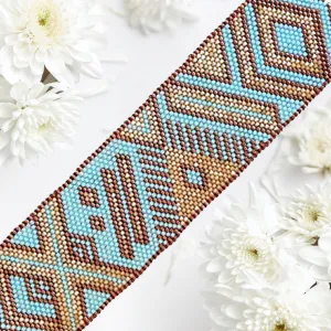 Vertical Peyote Pattern - Bracelet MEROE