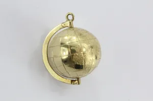 Vintage 14K Gold World Globe Charm