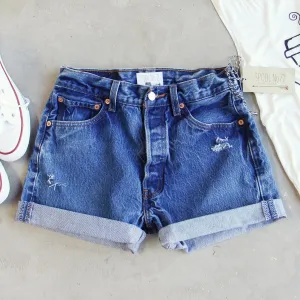 Vintage Cuffed Jean Shorts