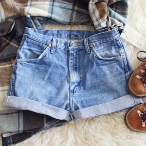 Vintage Cuffed Wrangler Shorts
