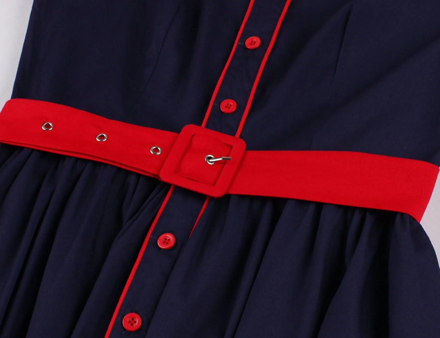 Vintage Short Sleeves Shirt Dresses