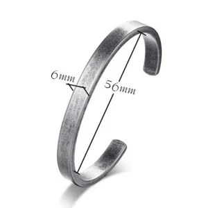 Vintage Viking Cuff Bracelet, stainless steel