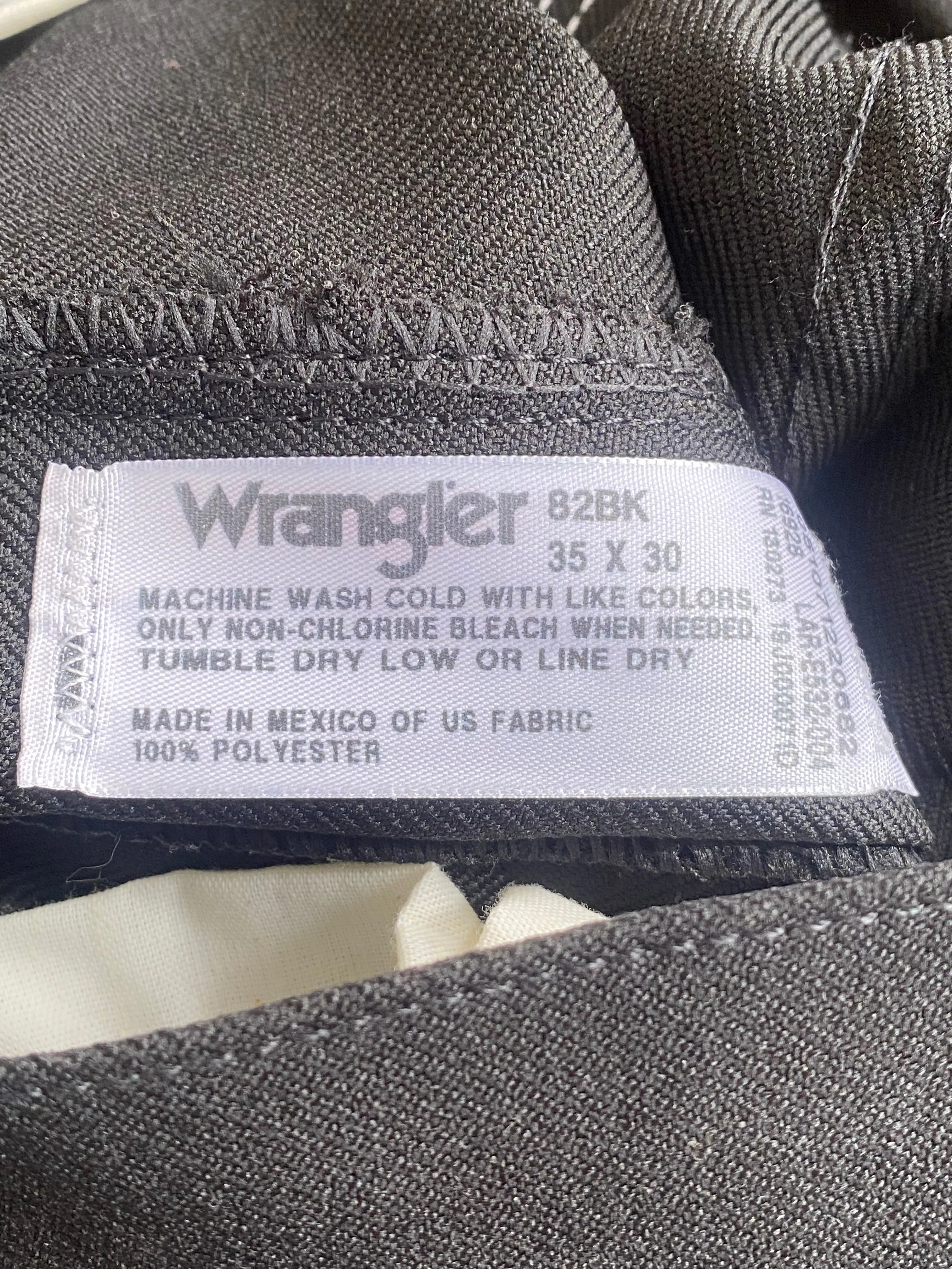 Vintage Wrangler Black Pants
