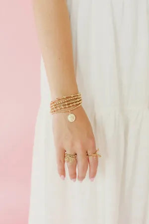 Virgin Mary Gold Charm Bracelet