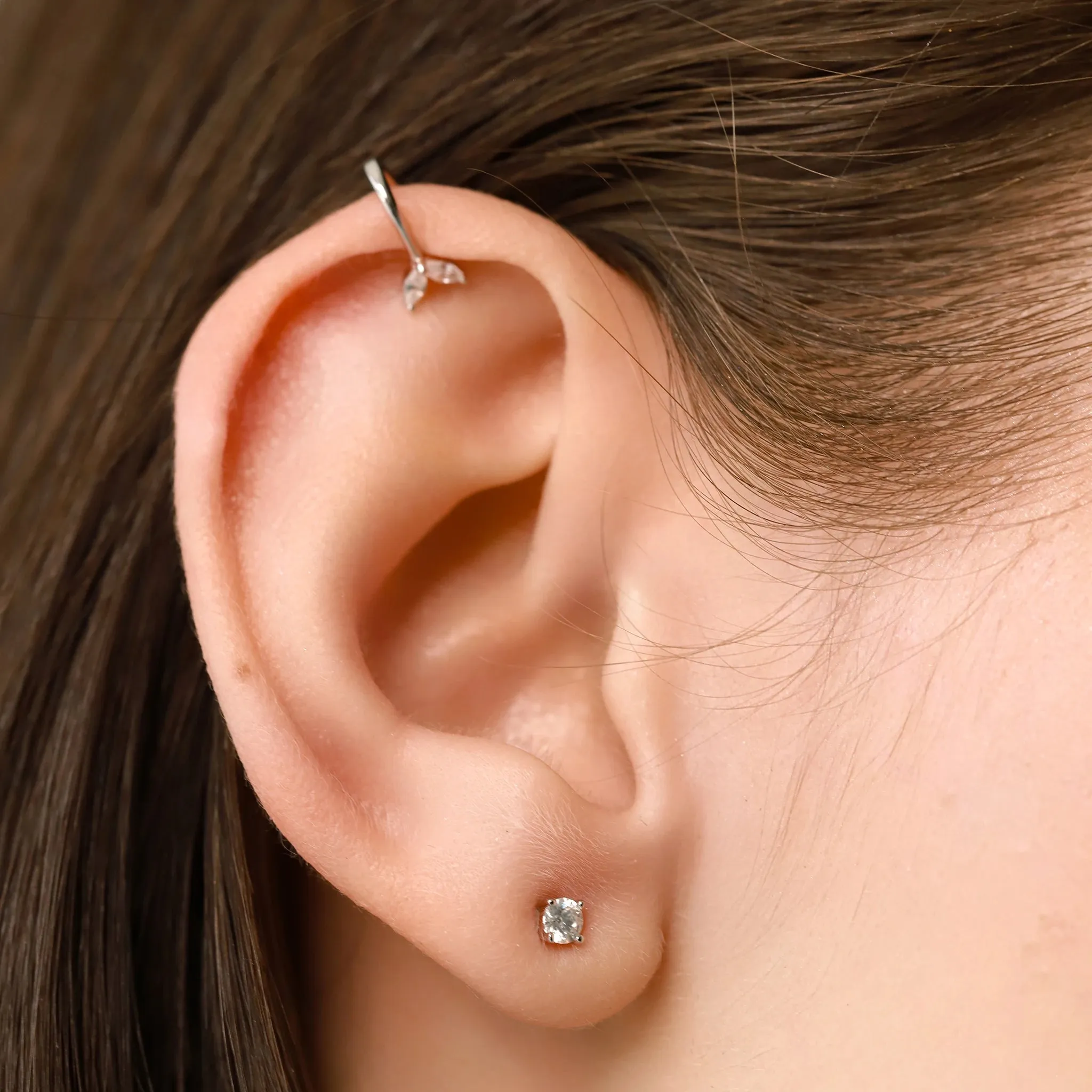WHISPERING LEAVES EAR CUFF