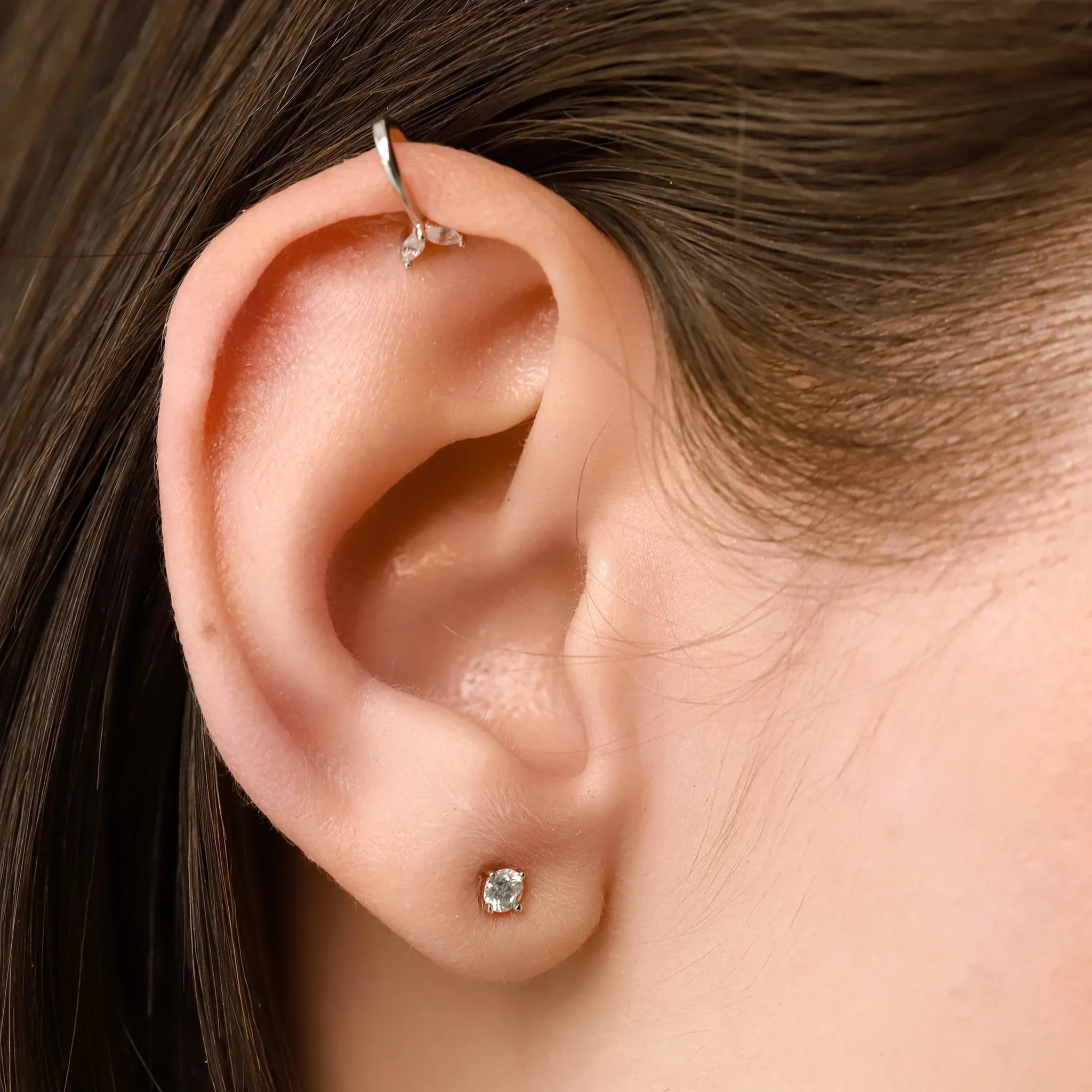 WHISPERING LEAVES EAR CUFF