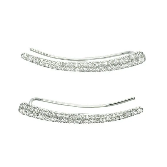 White Diamond Ear Cuffs