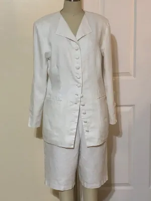 White Linen Shorts (Style#216S)