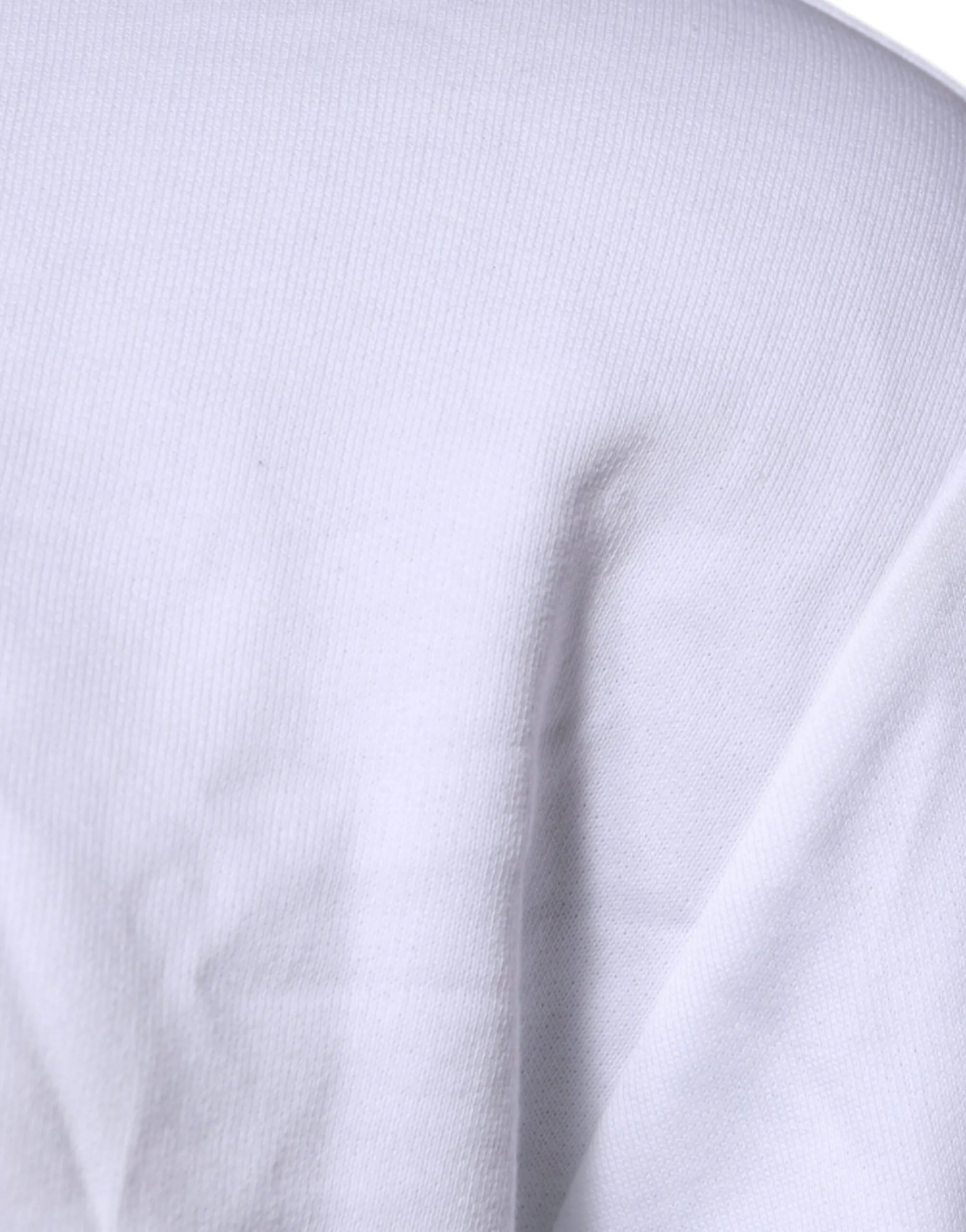 White Medusa Embroidery Crew Neck Pullover Sweater