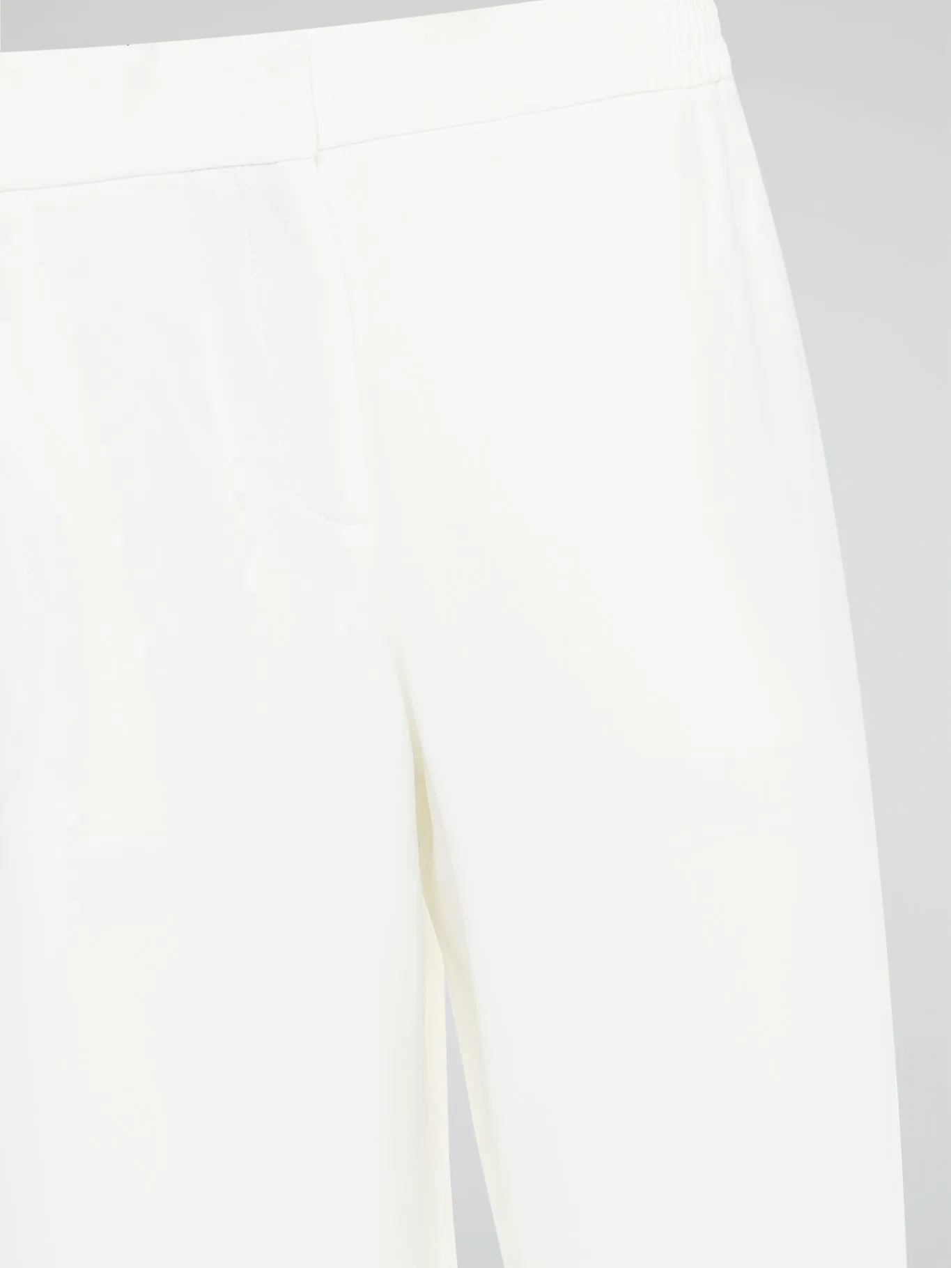 White Wide Leg Cropped Pants